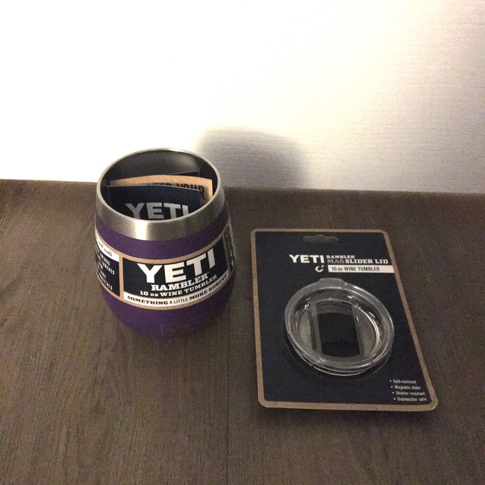 Purple Yeti Tumbler with Lid